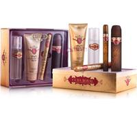 Coffret de parfums Cuba Royal : Eau de toilette 100ml + 15ml, gel douche 200ml, après-rasage 100ml
