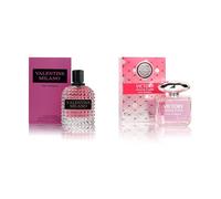 Coffret De Parfums Pour Femme Valentine Milano & Victory, Eau De Parfum Éclatante, Notes D'ambre, Eau De Cologne Florale, Cassis, Jasmin Et Bois De Gaïac, Parfum Luxueux Longue Durée (100 Ml X 2