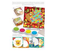 Coffret de peinture au doigt - Crealign - CL131 - 6 tableaux - Multicolore - Pour enfants à partir de 3 ans