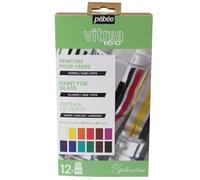 Coffret de peinture - PEBEO - Vitrea 160 - 12 pots de 20 ml - Peinture sur verre - DIY facile