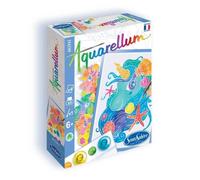 Coffret de peinture - Sentosphere - Aquarellum mini - Licornes - 4 planches - 5 couleurs