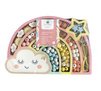 Coffret De Perles En Bois - Arc En Ciel
