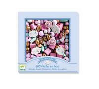 Coffret de Perles en Bois Arc-en-Ciel pour Enfants