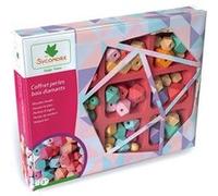 Coffret de perles en bois Diamant Rose G