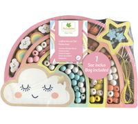 Coffret de perles en bois - SYCOMORE - Arc-en-ciel - Dès 4 ans