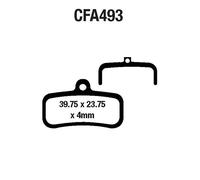 EBC Plaquettes de frein CFA493HH frittées pour Shimano Saint BR640/820 Noir Gold