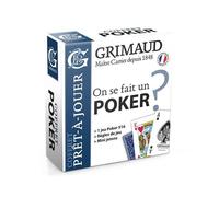 Coffret de Poker Grimaud Origine - Jeu de Cartes Cartonnées Plastifiées - Mini Jetons