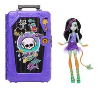 Coffret de poupée - MONSTER HIGH - Jinafire Long - 19 surprises - Poupée articulée - Accessoires de voyage