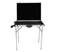 Coffret de présentation pour Bijoux, idéal pour la Maison et Les Voyages. Grand modèle (70 x 50 cm) en Alliage d'aluminium, avec trépied et roulettes pour