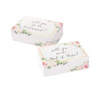 Coffret de proposition de demoiselle d'honneur {6 pack} 1 bote de proposition de chambre d'honneur et 5 serez-vous mes botes de demoiselle d'honneur