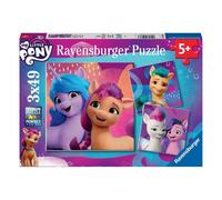 Coffret de Puzzles My Little Pony - 3 Puzzles de 49 Pièces avec Posters Inclus