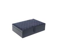 Coffret de rangement 6 montres bleu - Amadeus - Bleu - Cuir G