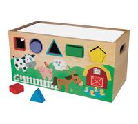 Coffret de rangement 7 en 1 jouets en bois
