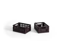 Coffret de rangement Colour Crate Mini Lot de 2 Bordeaux