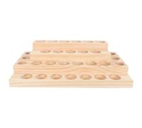 Coffret de Rangement en Bois 30 Cases 4 Niveaux, pour Huiles Essentielles | Surface Lisse sans Bavures, Finition Polie Soignée, Structure à Compartiments Séparés, Couleur Kaki