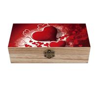Coffret de rangement en bois avec couvercle à charnière - Coffret décoratif verrouillable pour souvenirs - Boîtes en bois rustiques pour loisirs créatifs et beaux-arts - Coffret cadeau en bois pour la