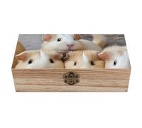 Coffret de rangement en bois avec couvercle à charnière - Coffret décoratif verrouillable pour souvenirs - Boîtes rustiques en bois pour loisirs créatifs et beaux-arts - Coffret cadeau en bois pour co