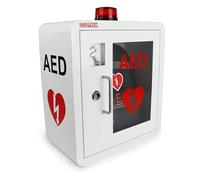 Coffret de rangement for défibrillateur automatique, armoire murale métallique avec éclairage et alarme, boîtier d'alarme de défibrillation cardiaque mural en plastique, adapté à tous les types de DAE