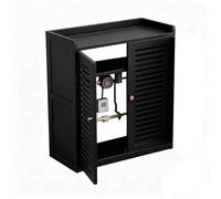 Coffret de Rangement Invisible pour Routeur Wi-Fi, Cache Radiateur, Grand Grille Cache Radiateur Étagères Multicouches Invisibles pour la Maison et le Bureau(Black,97cm/38in)