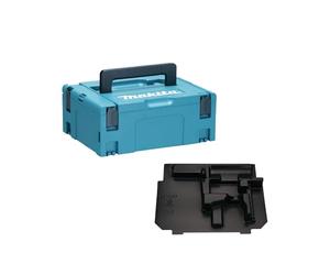 Coffret de rangement Makita MAKPAC 2 - avec insert pour tournevis 14 V et 18 V - BHP-DHP-BDF-DDF