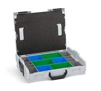 Coffret de rangement modulable L-BOXX 102 (gris) avec inserts CD3 | Boîte à outils vide professionnelle | Mallette à outils empilable avec compartiments pour petites pièces