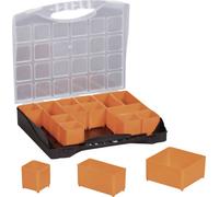 Coffret de rangement séparations variables Alutec 56110 (L x l x H) 300 x 255 x 54 mm Nombre de compartiments: 16 1 pc(s)