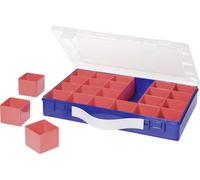 Coffret de rangement séparations variables Hünersdorff 600900 (L x l x H) 332 x 232 x 55 mm Nombre de compartiments: 24 1 pc(s)