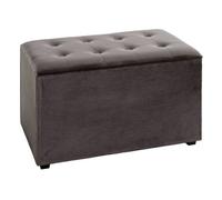 Coffret de Rangement Velours "Idaya" 65cm Anthracite