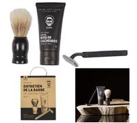Coffret de Rasage - COSMETIC CLUB - 3 Accessoires - Noir et Marron - Homme