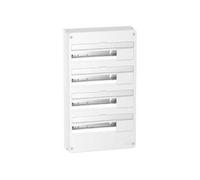 Schneider – Tableau électrique – 4 rangées, 18 modules – Intérieur – Blanc