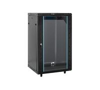 vidaXL Coffret de réseau 18U 19" IP20 60x60x100 cm Noir Acier laminé à froid panneaux amovibles