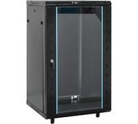vidaXL Coffret de réseau 18U 19" IP20 60x60x100 cm Noir Acier laminé à froid panneaux amovibles