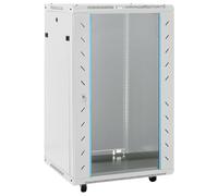 vidaXL Coffret de réseau sur pieds 18U 19" IP20 60x60x100 cm Pieds pivotants