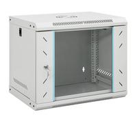 vidaXL Coffret de réseau mural 9U 19" IP20 53x40x45 cm