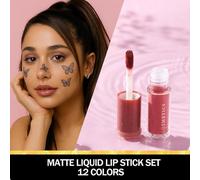 Coffret De Rouge À Lèvres Liquide Mat | 12 Pièces Kit De Maquillage Pour Lèvres Imperméable | Set De Maquillage Labial Mat Et Brillant - pour Voyage Scène Rendez-vous Réunion Vacances
