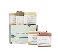 Coffret de savons en barre enti rement naturels Natural Amor (lot de 5) Barre douce enrichie au beurre de karit pour tous types de peau Coffret