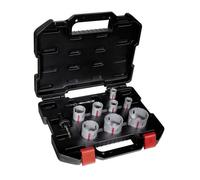 Coffret de scie cloches bi-metal HSS M42 COBALT 10pcs - ERKO