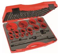 Coffret de scies trépans 15 diamètres + accessoires - SAM OUTILLAGE - 705-C-15