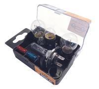 Coffret de secours 12V H7 - 5 ampoules et 2 fusibles - Lot de 10 - SODELEC - 16287.10