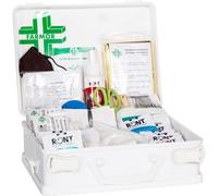 Coffret De Secours 6/8 Personnes Avec Poignée De Transport Et Support Mural