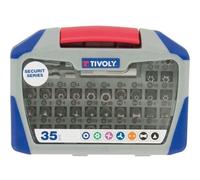 Tivoly – Coffret porte-embout magnétique – 34 embouts vis de sécurité queue hexagonale 6,35 mm
