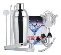 Coffret de Shaker à Cocktail Bar, 12 Pièces en Acier Inoxydable Professionnel Cocktail Shaker Mélangeur acier inoxydable