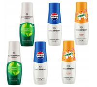 Coffret de sirops Sodastream : 2 concentrés Pepsi Cola, 2 concentrés Mirinda et 2 concentrés Mojito