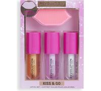 Makeup Revolution - Kiss & Go Lip Oil Set - Dárková Sada 4ml