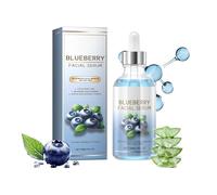 Coffret de soins à la myrtille - Ensemble de quatre pièces comprenant un nettoyant, une lotion tonique, un sérum et une crème. Formule antioxydante pour atténuer les ridules.