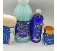 Coffret De Soins Anti-Âge - Frozen Collagen - Gel Douche 1l - Lait 500ml - Sérum - Savon 200g - Crème Visage Multicolore