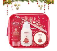 Coffret de Soins de Noël,Set de 110 ml pour Hydratation Corporelle Naturelle - Cadeau Soins Personnels pour Petit Ami Ados Copine Collègue Papa Amis Maman Grand-Père Famille Hommes