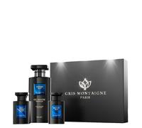 Coffret de soins - Gris Montaigne - Midnight Blue - Gel Douche 650ml - Parfum 75ml - Huile 75ml
