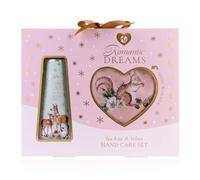 Coffret de soins pour les mains Accentra Coffret cadeau ROMANTIC DREAMS dans un coffret cadeau, crème pour les mains, crème pour les ongles, lotion pour les mains, chauffe-mains, cadeau femme Noël