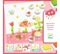 Coffret De Tampons Fleurs Multicolore TU